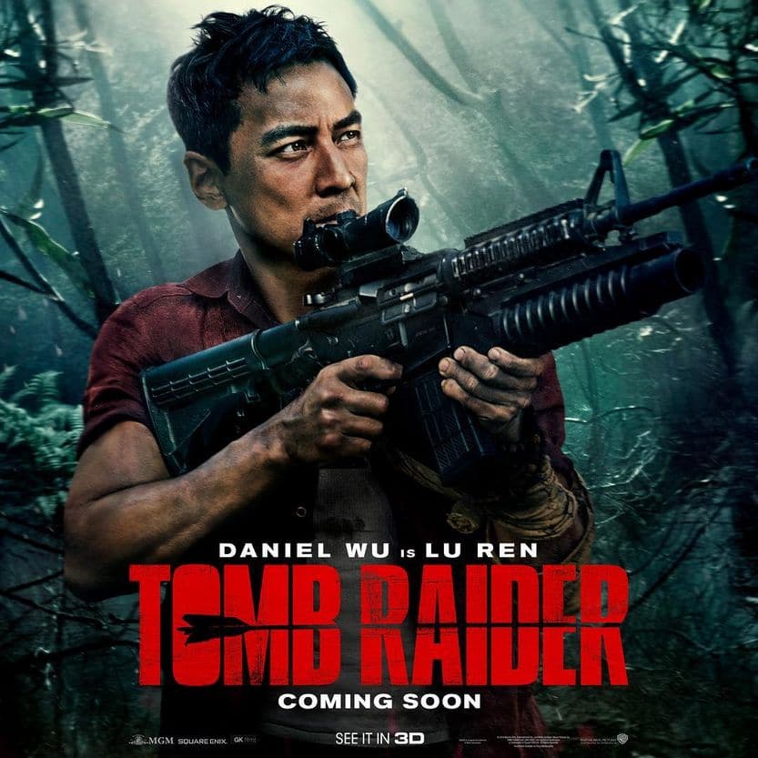 Tomb Raider: A Origem  Daniel Wu divulga novo pôster do filme